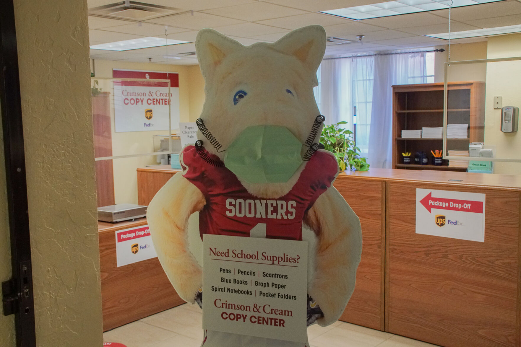 Mascot standee